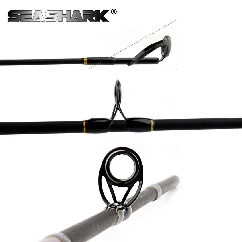 SEASHARK 2 секции спиннинга литья стержень M Мощность приманки Вес г 5 25 линии 14LBS 1 83 м