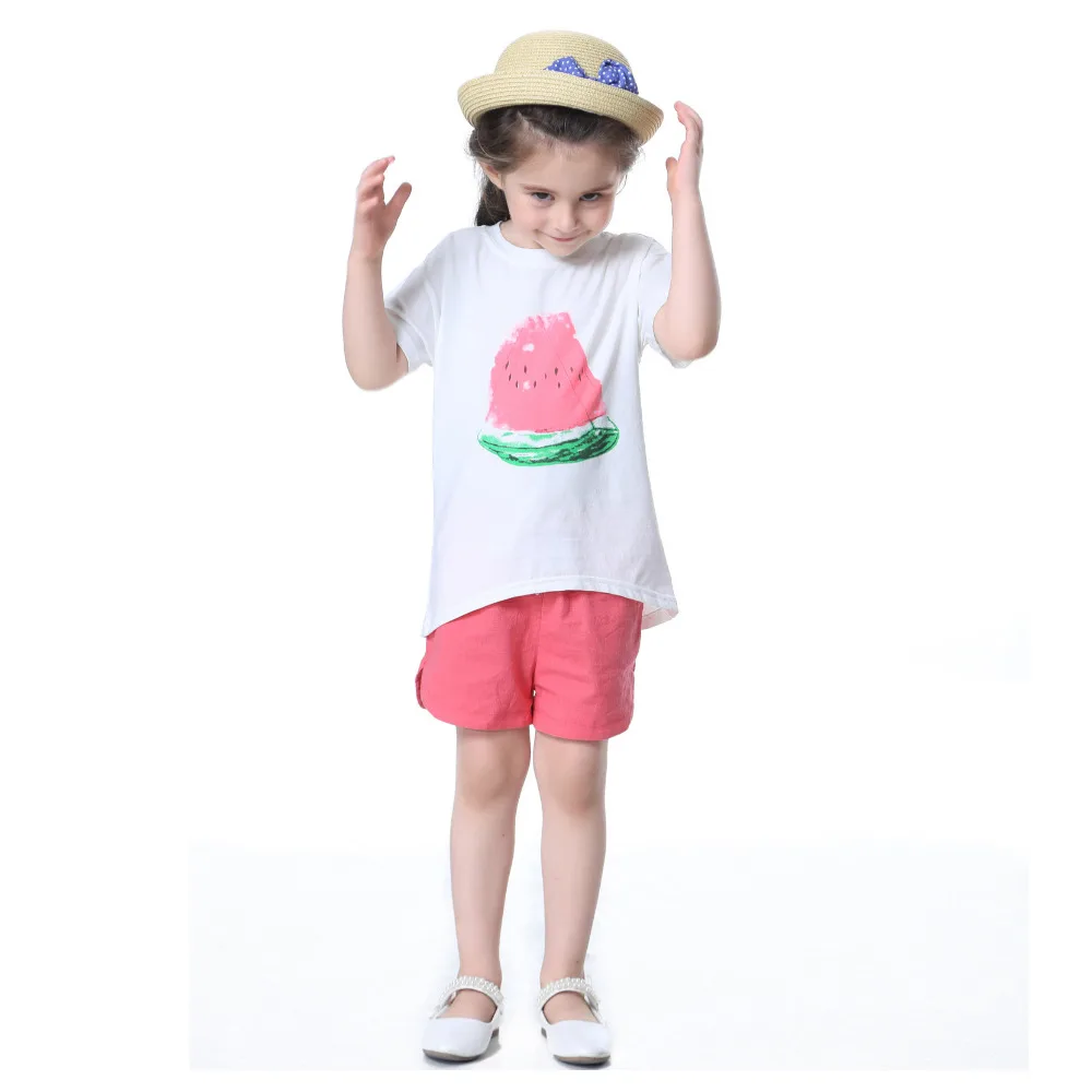 Модный летний спортивный костюм детская одежда хлопковый детский для маленьких