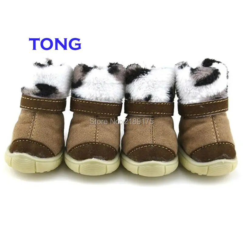 Модель 2016 года новый стиль 4 шт./лот зеленый/Роуз Pet Обувь Тедди Шнауцер щенок