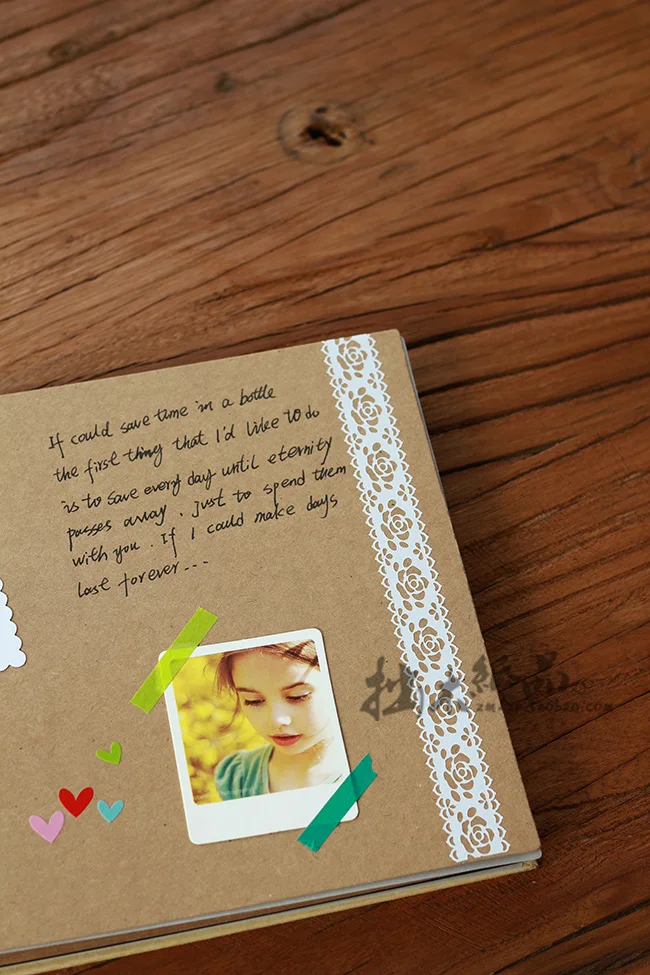 Полный набор DIY LOVE набор альбомов ручное крепление Новогодние Детские фотографии фотоальбом для полароидов тонкие тени в Южной Корее