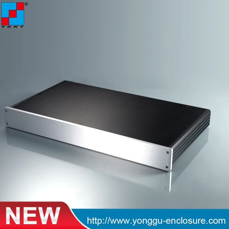 Черный компактный корпус 1U для усилителя звуковой мощности 19 дюймов стойка