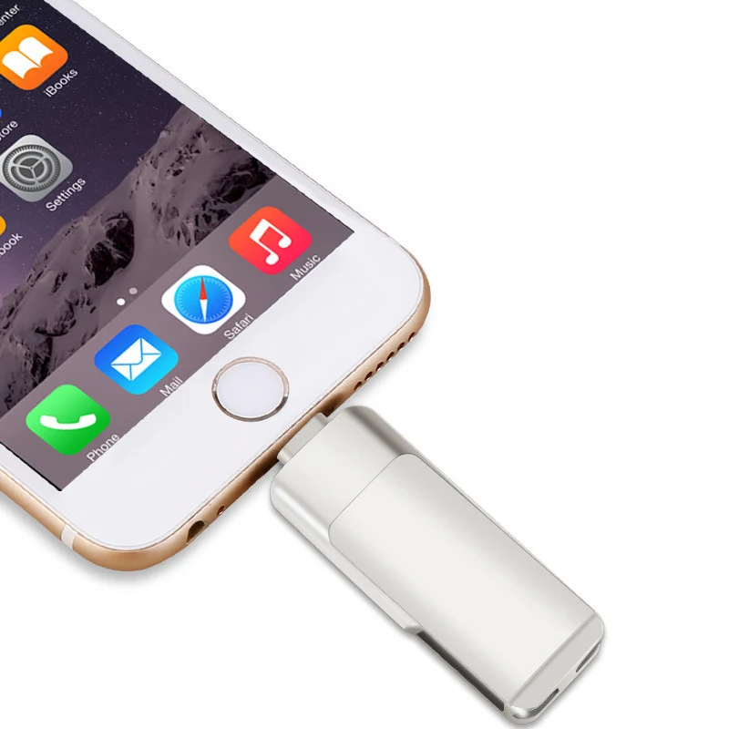 OTG флеш накопитель USB 3 0 16 ГБ 32 64 металлический палка для iPhone iPad Android PC|usb stick|flash