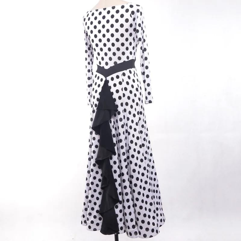 as the picture New Leopard ballroom dance competition dress dance ballroom waltz dresses standard dance dress women ballroom dress - Цвет: as the picture
