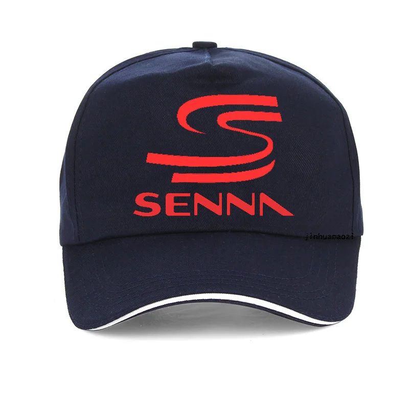 Navy Blue Летняя модная кепка Hero F1 Ayrton Senna для мужчин и женщин, хлопок, бейсболки для папы, гоночного автомобиля, регулируемая бейсболка, кепка bone Senna - Color: Navy Blue