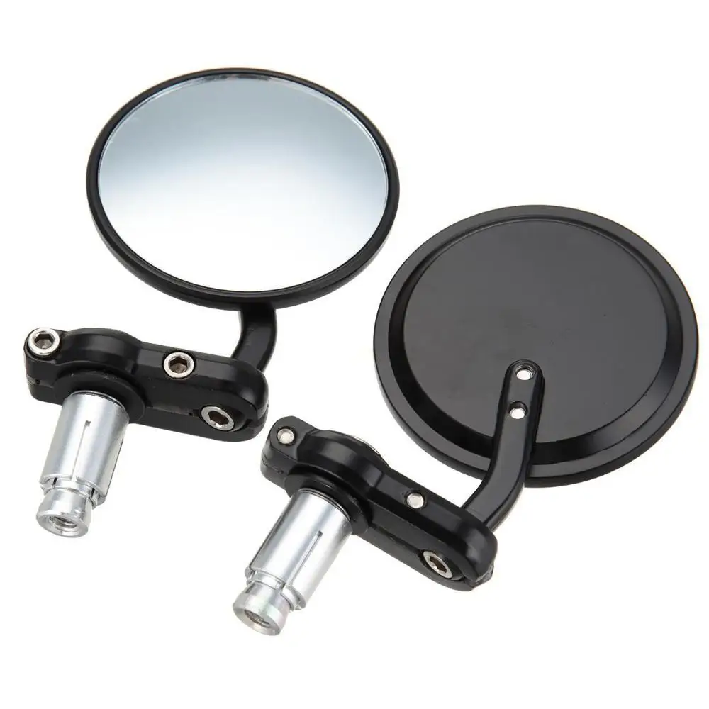 FREE SHIPPING 7/8" HANDLE BAR END MIRRORS FOR CHOPPER BOBBER CLUBMAN CAFE RACER BIKER | Автомобили и мотоциклы