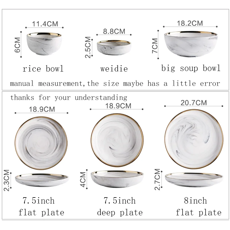 Керамическая мраморная текстура в европейском стиле тарелка для спагетти