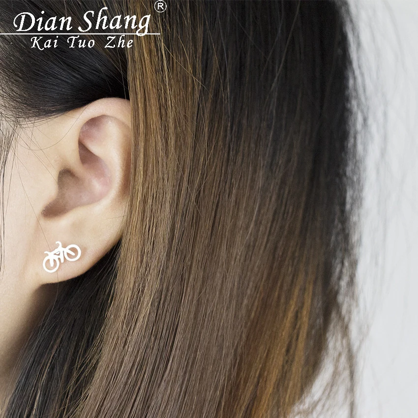 Серьги Модные байкерские ювелирные изделия милые корейские Brincos 2017 крошечные