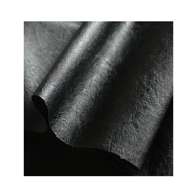 Черная матовая кожа текстура ткани Высококачественная креативный фон Стена