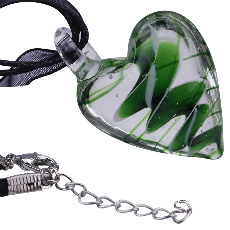 Бесплатная доставка 5 компл./Лот подвеска из муранского стекла в форме сердца