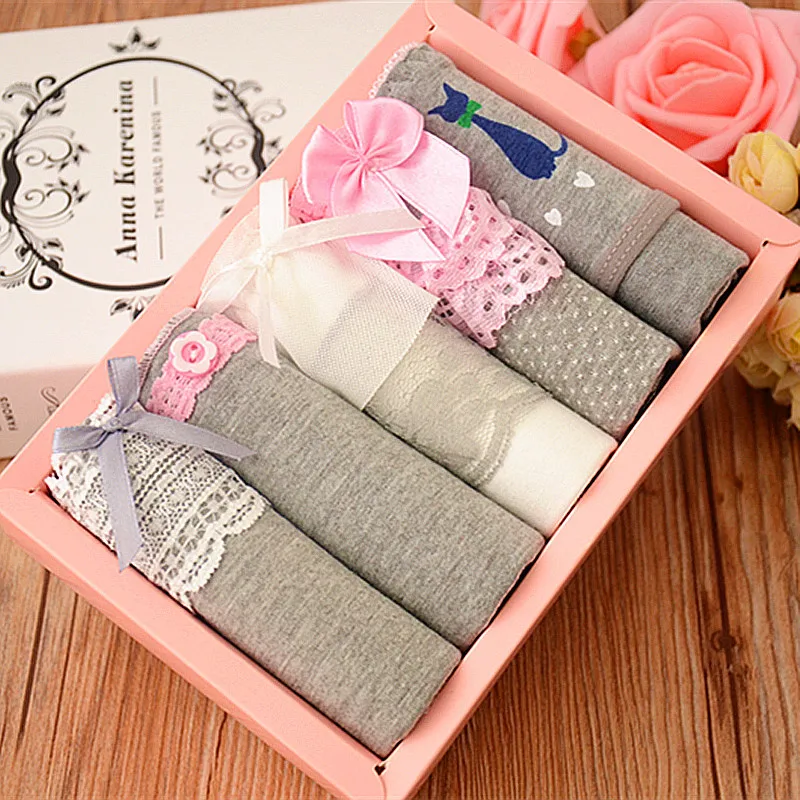 New 5Pcs/Lot Girl Panties Lace cartoon Underwear Kids Briefs Cotton Lingerie Soft Comfortable 12-22year Young women's underwear | Мать и