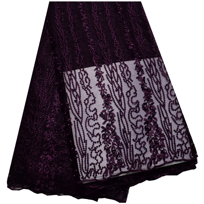 Высокое Качество Кружева Тюль С Бисером 2016 Новое Прибытие Африканский