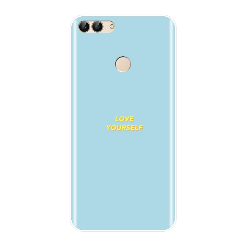 Для Huawei P20 Lite Pro P9 P10 Plus P умный чехол силиконовый желтый с цитатой для P7 P8 Mini 2017
