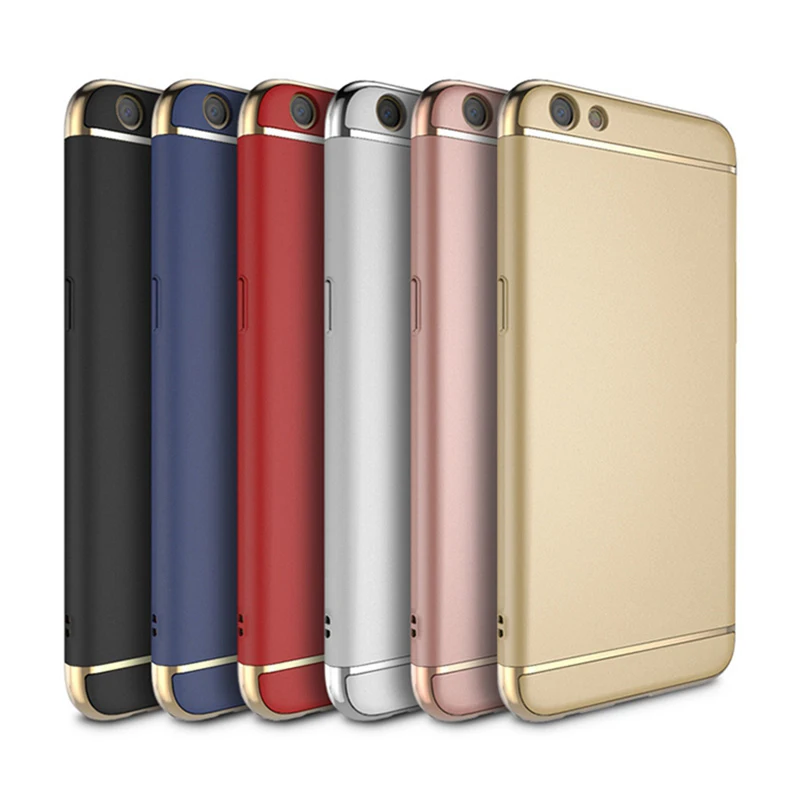 Чехол для OPPO R9S Plus ультра тонкий 3 в 1 полная защита металлический матовый