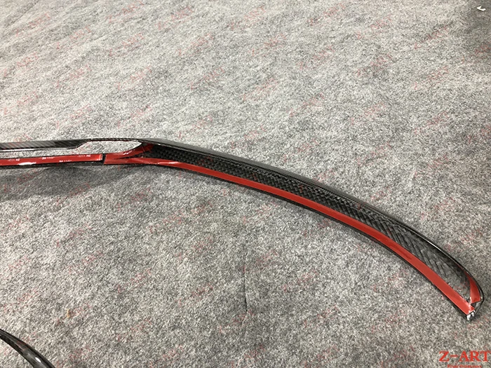 Z ART сухой углеродное волокно передняя губа для Mercedes benz W205 2015 2017 спереди