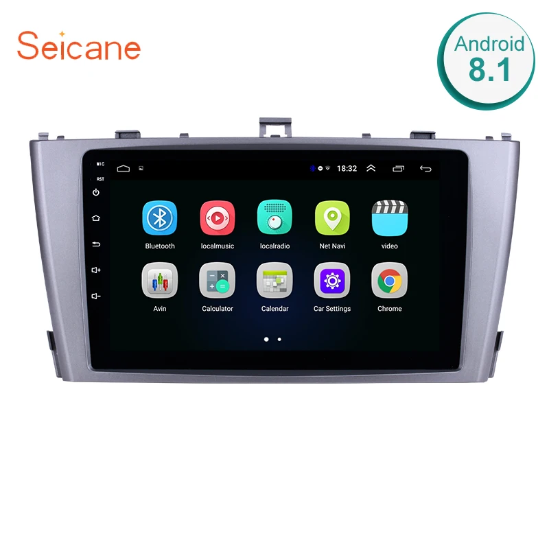 

Seicane 2din Android 8.1 9" Touchscreen Car Radio GPS Multimedia Player For 2009 2010 2011 2012 2013 Toyota AVENSIS Head Unit