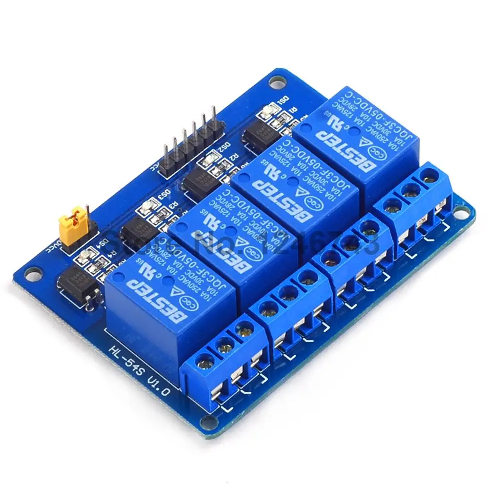 Синий 4 Канальный Релейный Модуль 5 в выход канальный модуль для Arduino|channel relay|channel 5v
