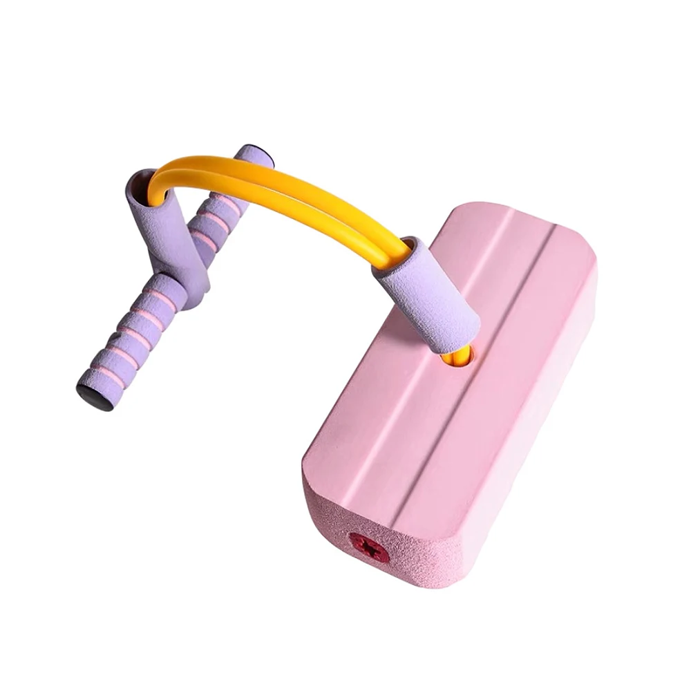 Белый Игрушка Спортивная Пена Pogo Jumper Bounce обувь прыгающая лягушка игра сенсорная интеграция делает пищащие звуки игрушки для детей - Цвет: Белый