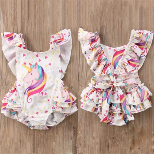 Комбинезон для новорожденных с открытой спиной и единорогом 2018|brand newborn|newborn brandbrand
