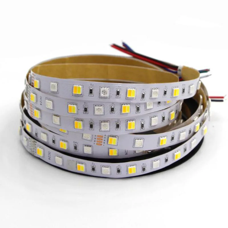 Светодиодная лента 5 м двойной цвет RGBW белый регулируемая температура RGB CCT 12 в 24