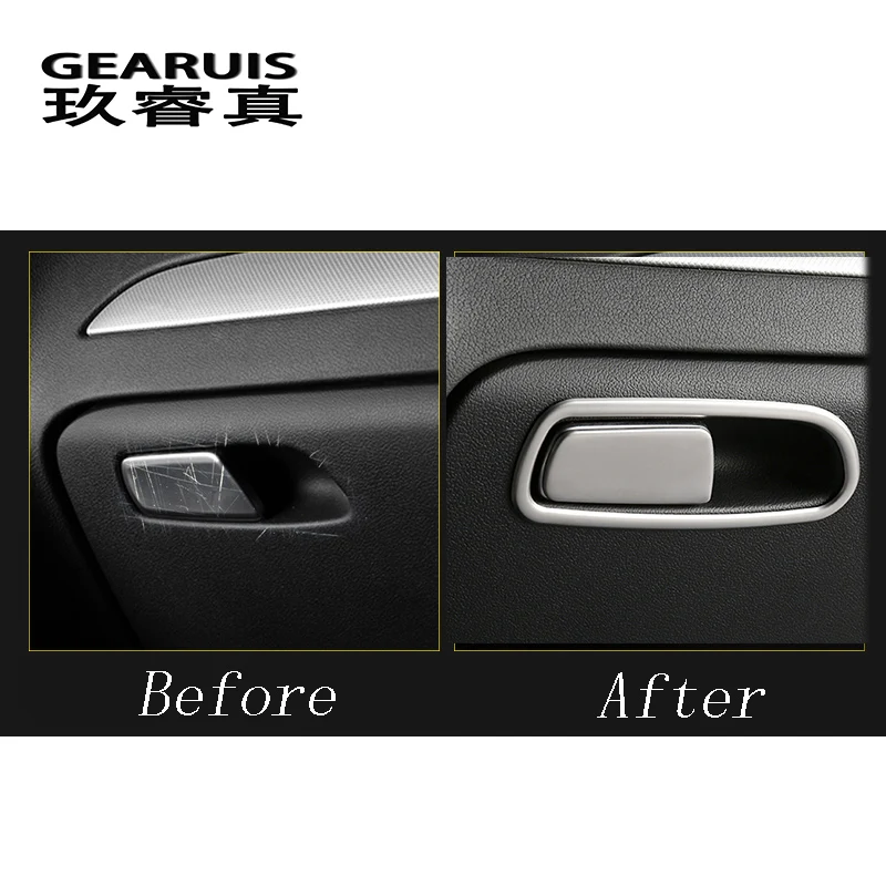 Автомобильный Стайлинг коробка для хранения Copilot переключатель ручка наклейка