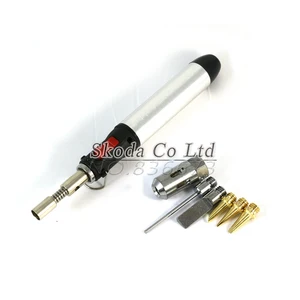 Беспроводная сварочная ручка, горелка, бутановый газовый фонарь, паяльник, пистолет с тепловым сердечником, 5 шт., паяльный наконечник