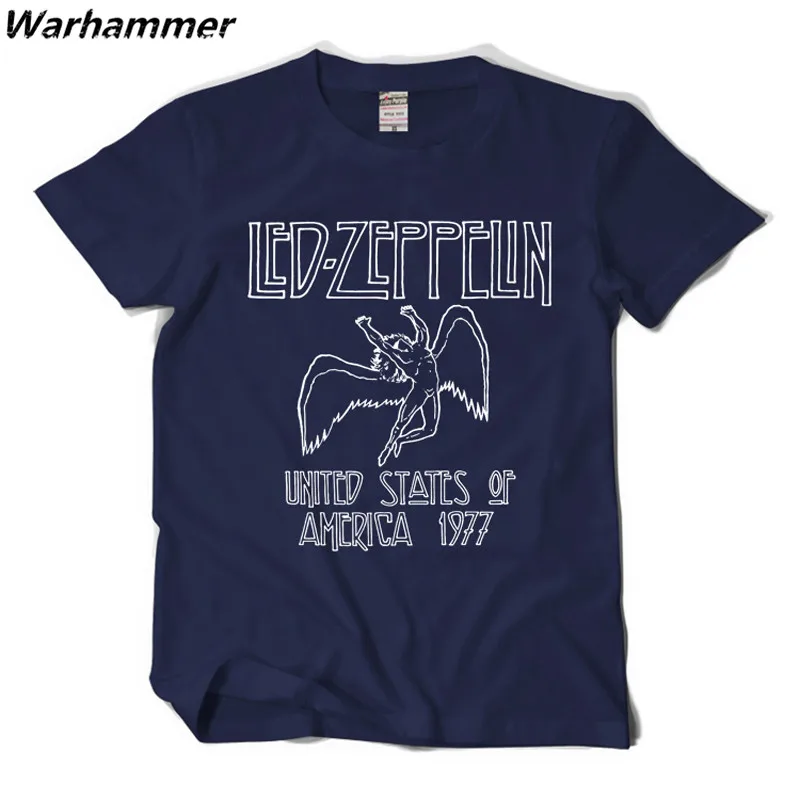 Led Zeppelin 1977 тур футболка Для мужчин рок н ролл вентилятор Повседневное Детская