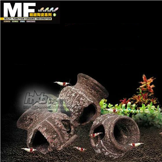 Декоративное керамическое украшение Cichlid для аквариума навес в виде пещеры