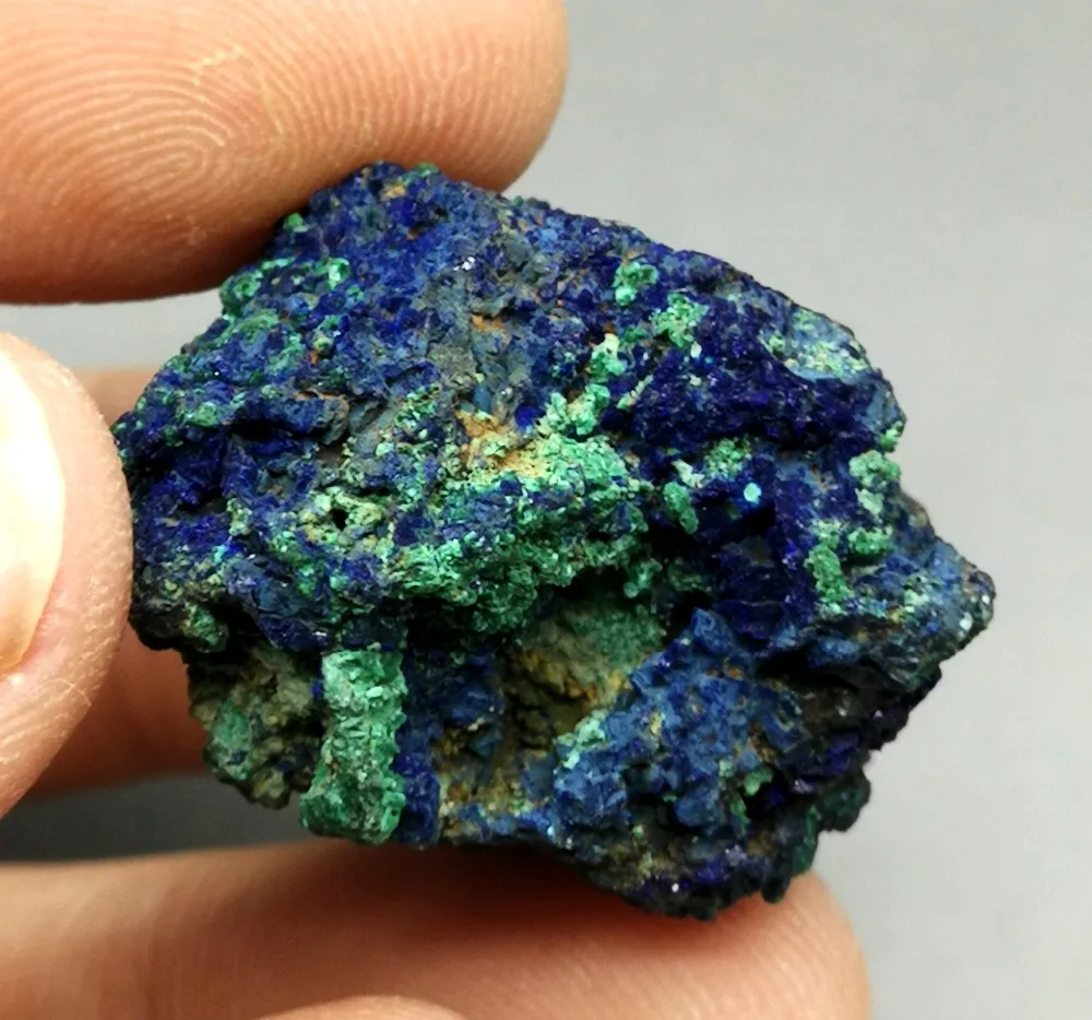 26g Natural stone and crystal azurite / malachite symbiotic mineral healing crystals Collection ornamental | Дом и сад