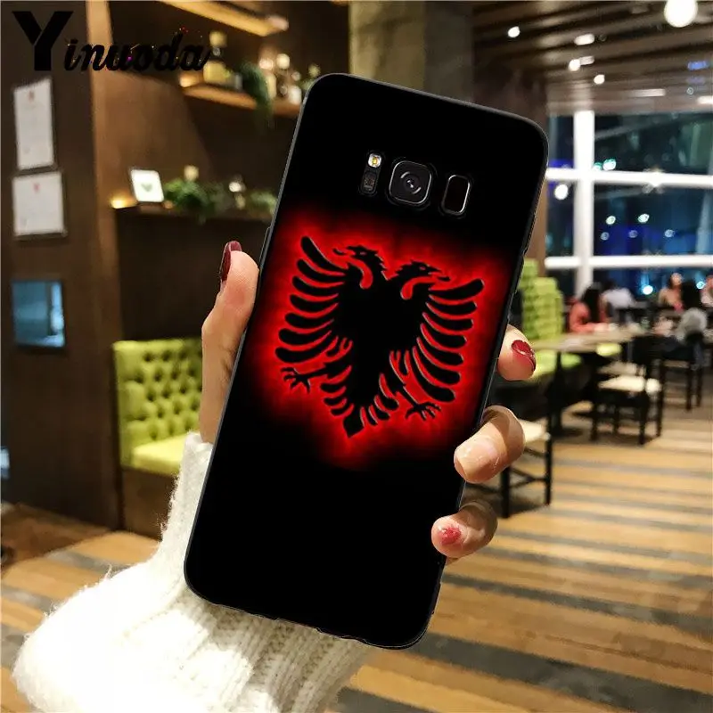 Мягкий Силиконовый ТПУ чехол для телефона Yinuoda с эмблемой флага герба GALAXY s5 s7 edge s8