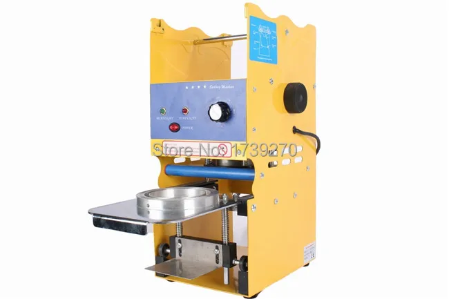 

high quality coffee, tea, milk ,Soya-bean milk, juice,Milk tea Plastic Cup Sealer for 95/75mm bubble tea sealing machine