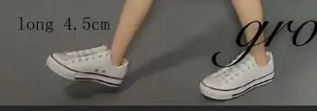 4.5cm white shoes 1 шт. крутая Модная Одежда для кукол, джинсовая куртка, шляпа для Azone, Licca, ob24 Blyth, Одежда для кукол 1/6, аксессуары для кукол - Цвет: 4.5cm white shoes