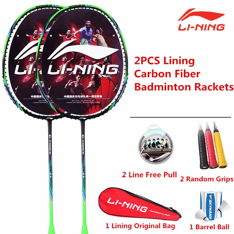 2 шт. оригинальная подкладка ракетка для бадминтона Li-ning ракетки 1 пара Li Ning