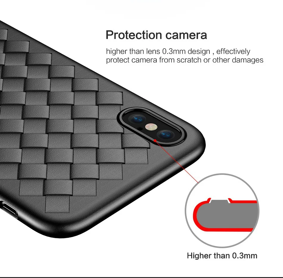 Luxury Grid Case For iPhone 6 6S 7 8 Plus Ultra Thin Silicon Capinhas X XsMAX XR 6s Phone Cases Accessories |