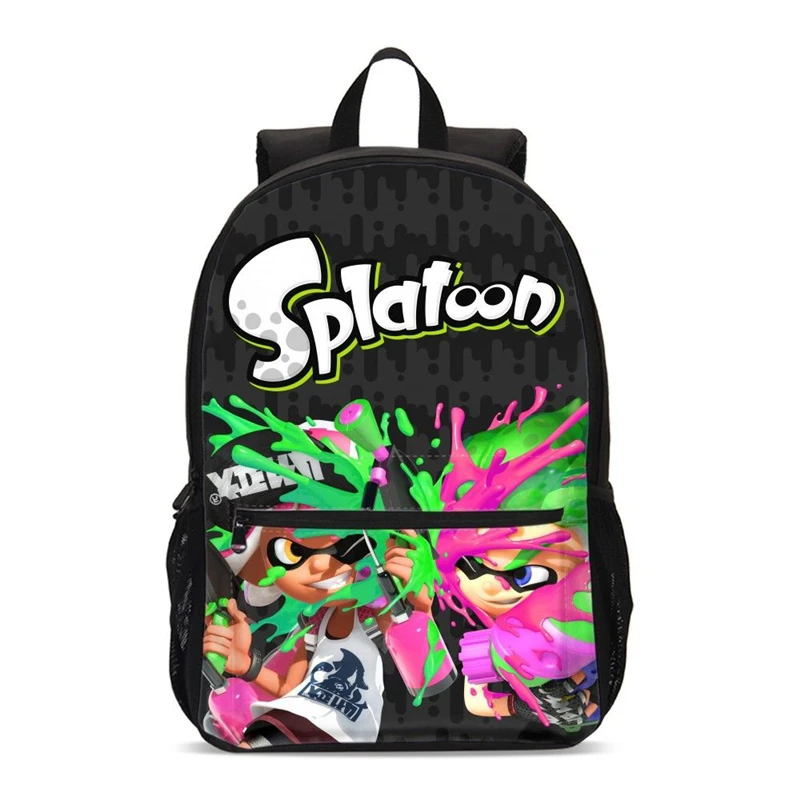 

Новинка 2020, детские школьные ранцы с принтом Splatoon2, детский школьный рюкзак с мультяшным рисунком для девочек-подростков, ранец для мальчико...