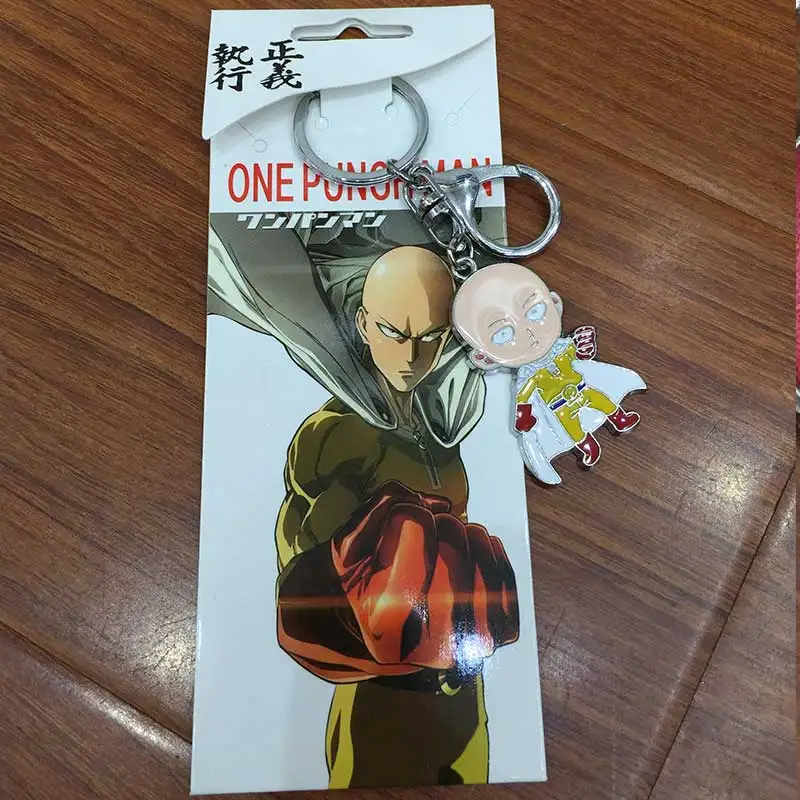 Оптовая продажа цепочка для ключей Аниме One Punch Man коллекция из сплава металла