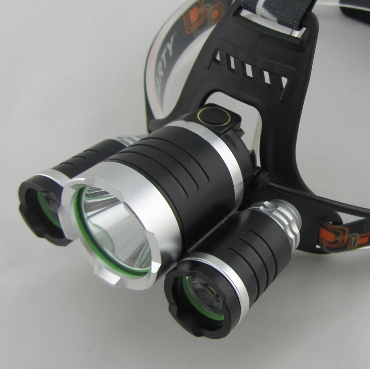 Linterna фронтальной из светодиодов фары 5000 люмен головная лампа T6 3 фара глава факел