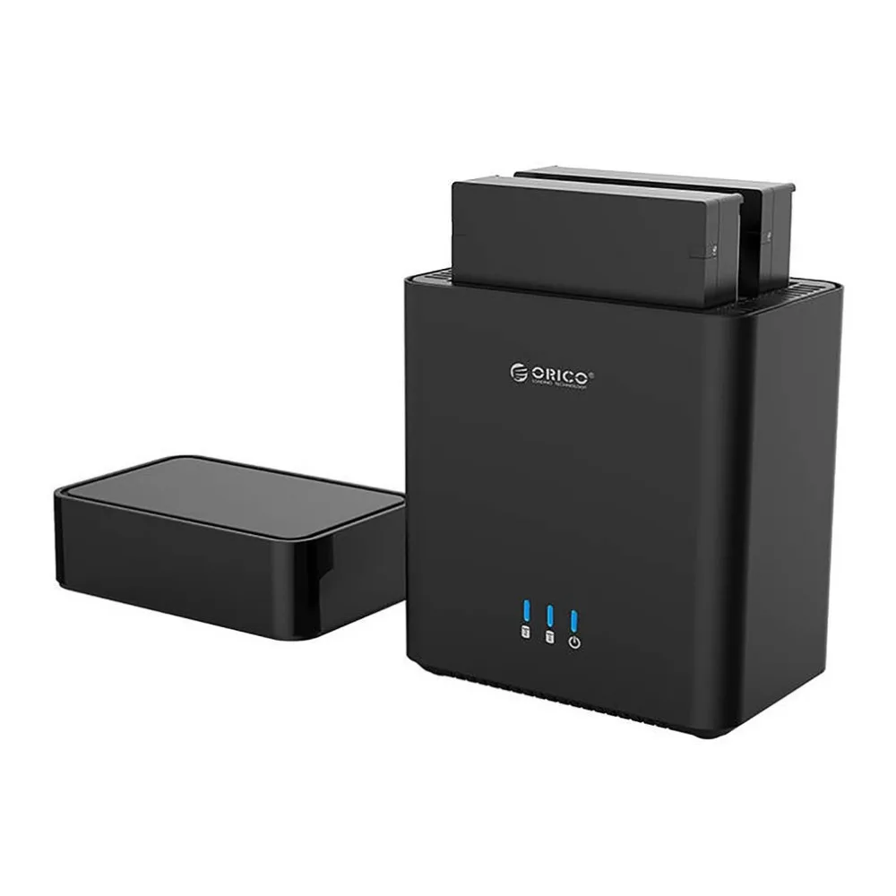Orico DS200U3-BK двухдисковый корпус для жесткого диска USB3.0 Магнитный 3,5-дюймовый хранения чехол для корпуса жесткого диска для портативных ПК австралийского стандарта ЕС, США, Великобритании штепсельная вилка стандарта США