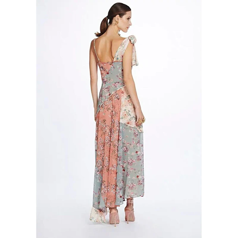 HIGH STREET/Новинка 2019 дизайнерское платье для подиума женское на тонких бретельках