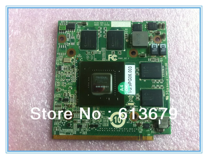 Для acer Aspire 6930 5530G 7730G 5930G 5720G видеокарта для ноутбука nVidia GeForce 9600M GT GDDR3 512MB MXM G96-600-C1