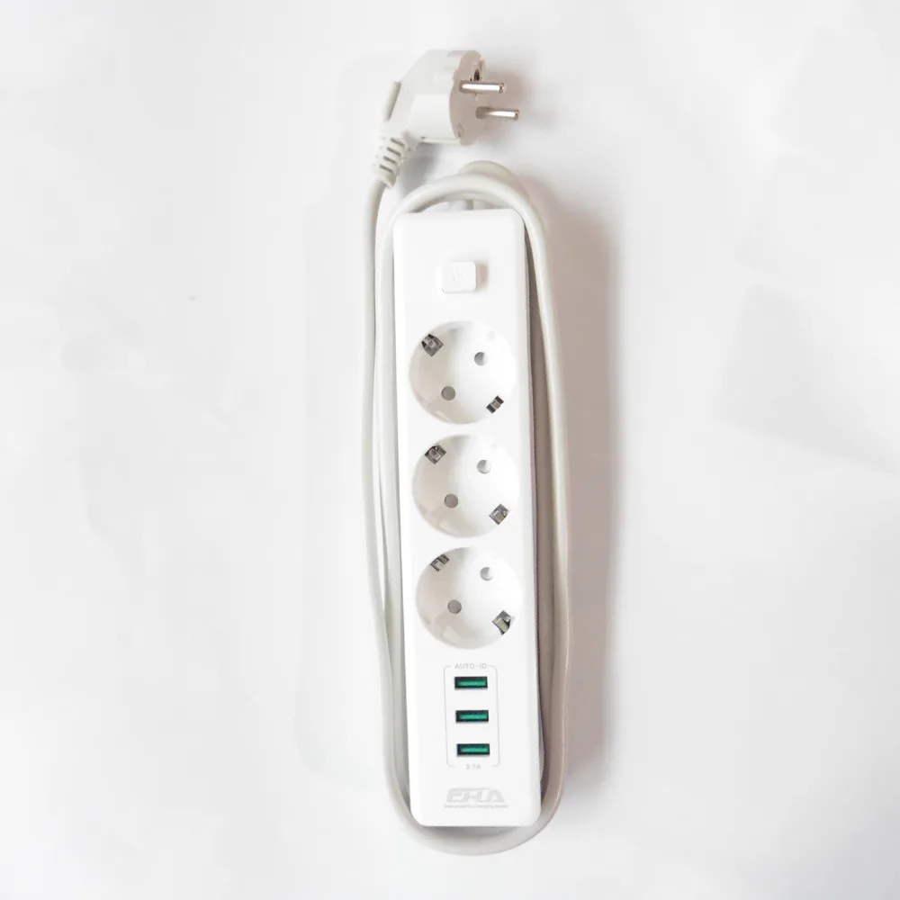 EU мощность полосы USB зарядное устройство умная розетка удлинитель штепсельная
