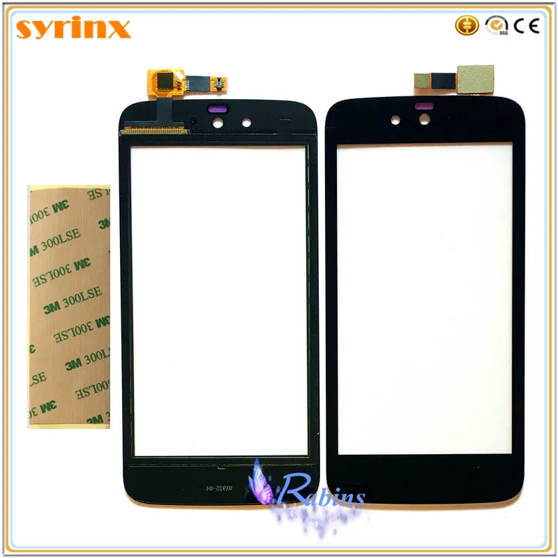 SYRINX телефон Сенсорная панель Сенсорный экран для Micromax Canvas AQ4501 сенсорный экран дигитайзер Переднее стекло сенсор тачпад 3 М лента