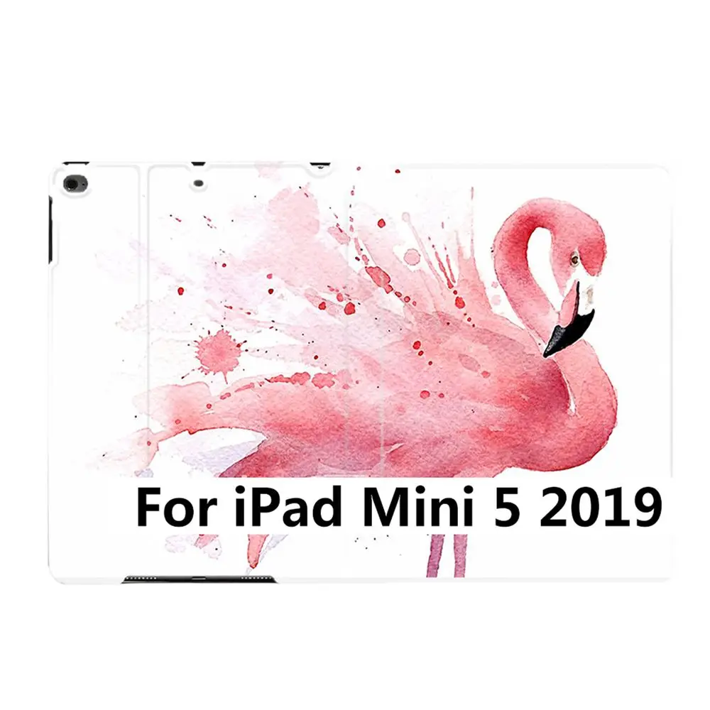 For iPad Mini 5 Умный чехол-подставка с рисунком розового Фламинго из искусственной кожи для iPad Air 2 3 9," 56 7th 10,2" 10," PRO Mini 4 5 - Цвет: For iPad Mini 5
