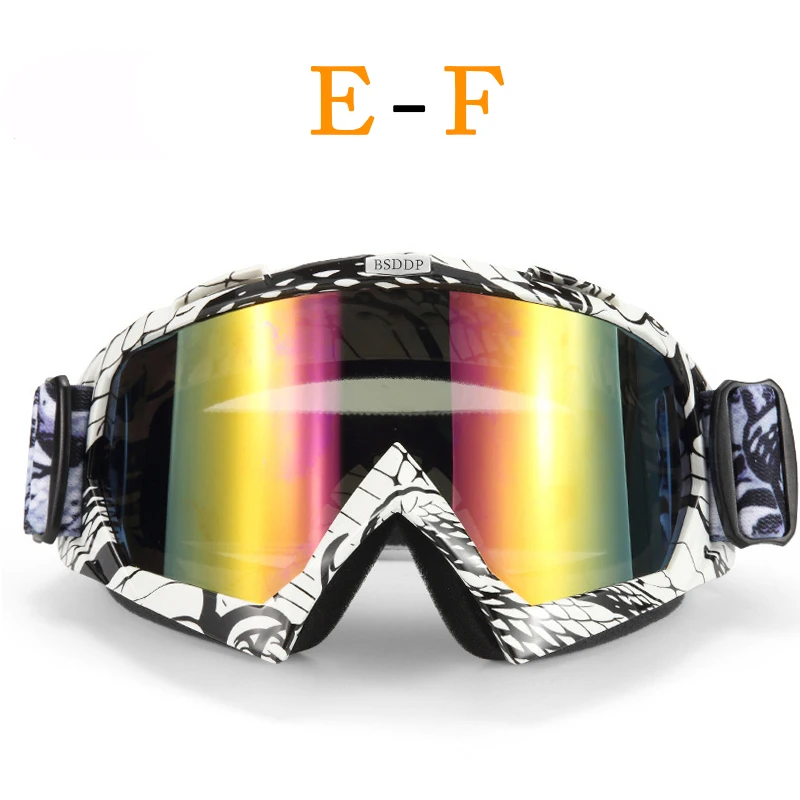 Очки для мотокросса беговые лыжи сноуборд ATV маска Oculos Gafas мотоциклетный шлем MX очки - Цвет: f2