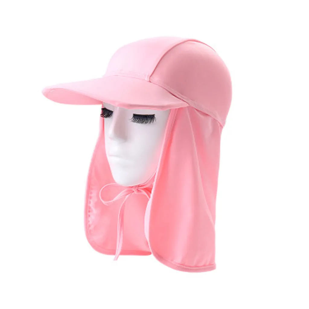 LONSANT Children sun hat Kids cartoon print baseball cap Outdoor Sports Hiking Vision UV protection neck cover Fishing | Детская одежда