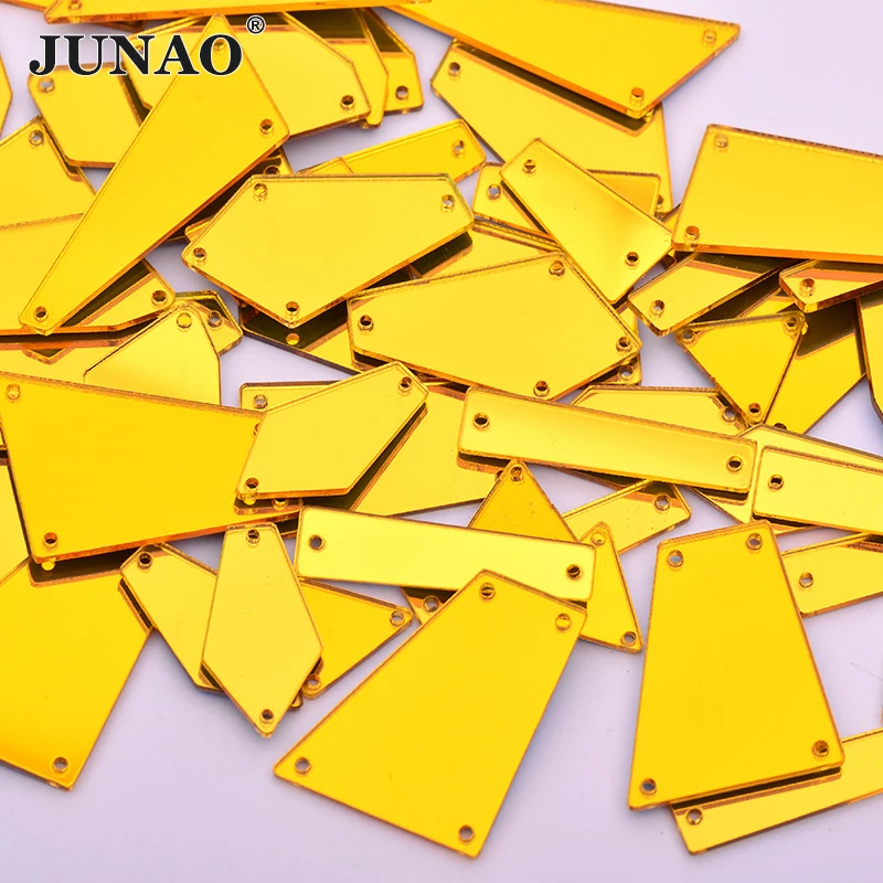20 шт. прозрачные акриловые стразы для пришивания JUNAO разные размеры|Стразы| |
