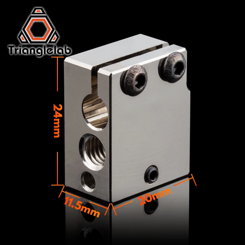 Насадка trianglelab медная с покрытием вулкана + тепловой блок терморазрыв из