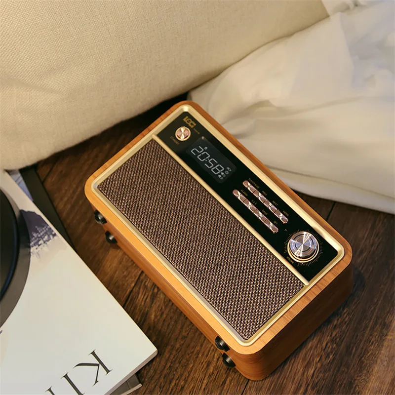 Деревянные Беспроводные Bluetooth колонки сабвуфер душ домашние телефоны портативная музыка воспроизведение стерео объемный звук для FM радио будильник