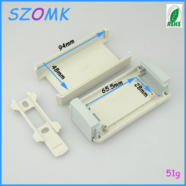 5 pieces a lot standard plastic project box 102x55x30 mm 4.02*2.09*1.18inch powder coating abs enclosure electronic 2014 new |