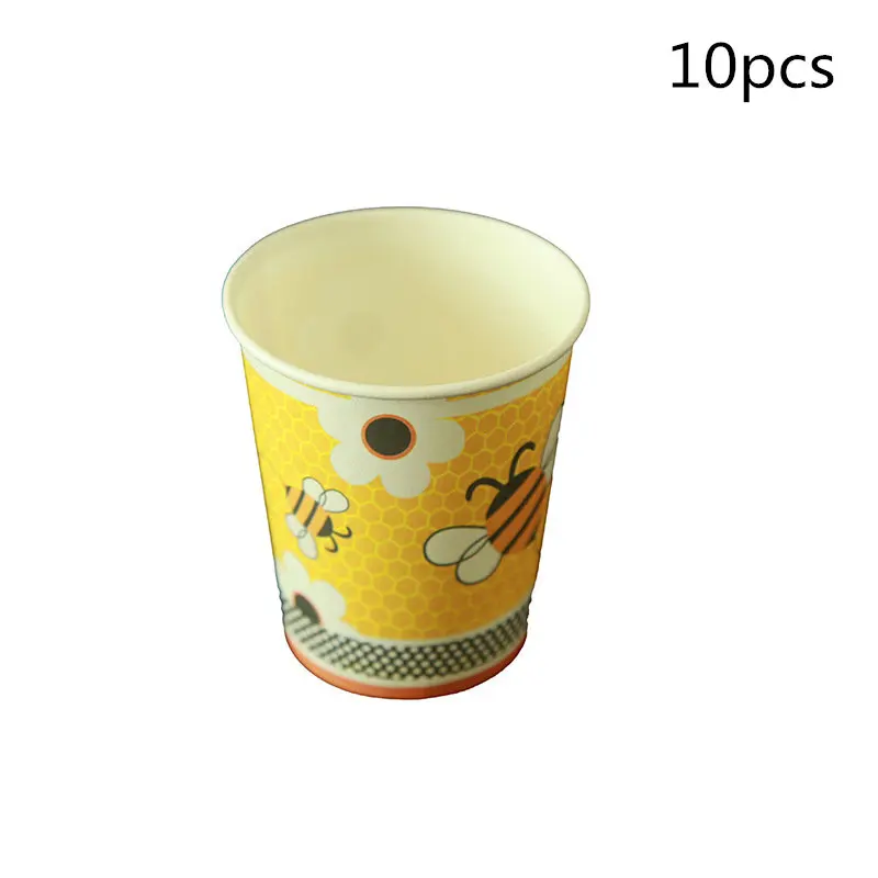 10 шт./лот товары для вечеринок с Пчелкой одноразовый пластиковый нож/вилка/ложка