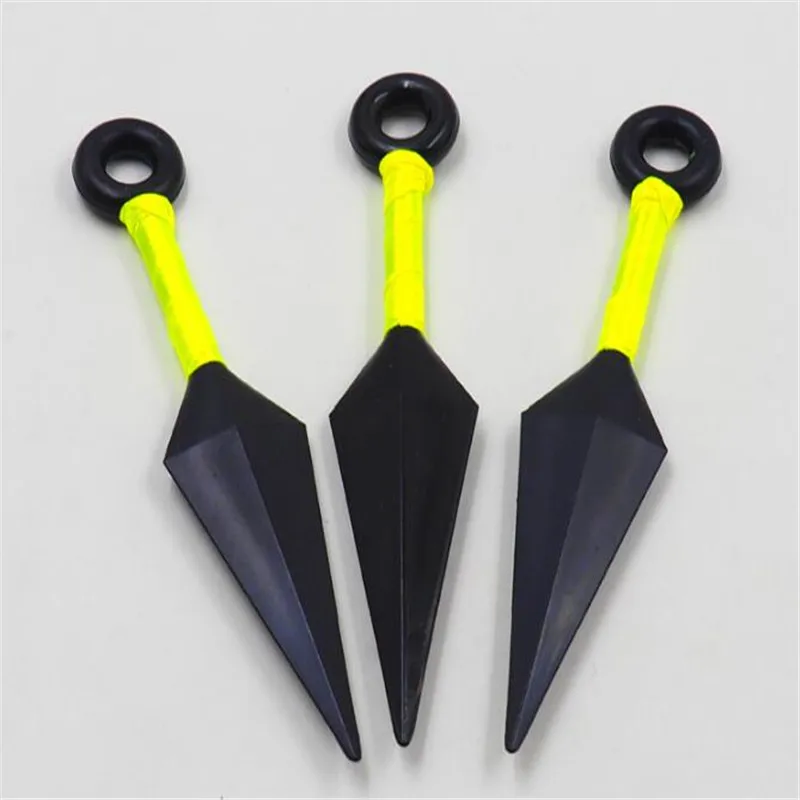 green Аниме Наруто Ninj a Uzumaki Kunai Shuriken Метательное оружие реквизит игрушка для косплея A757 - Цвет: green
